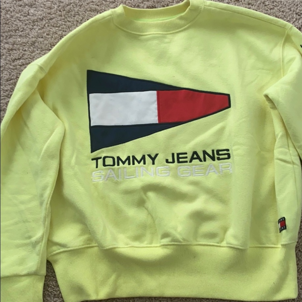 Size small Neon Tommy Jeans sweatshirt